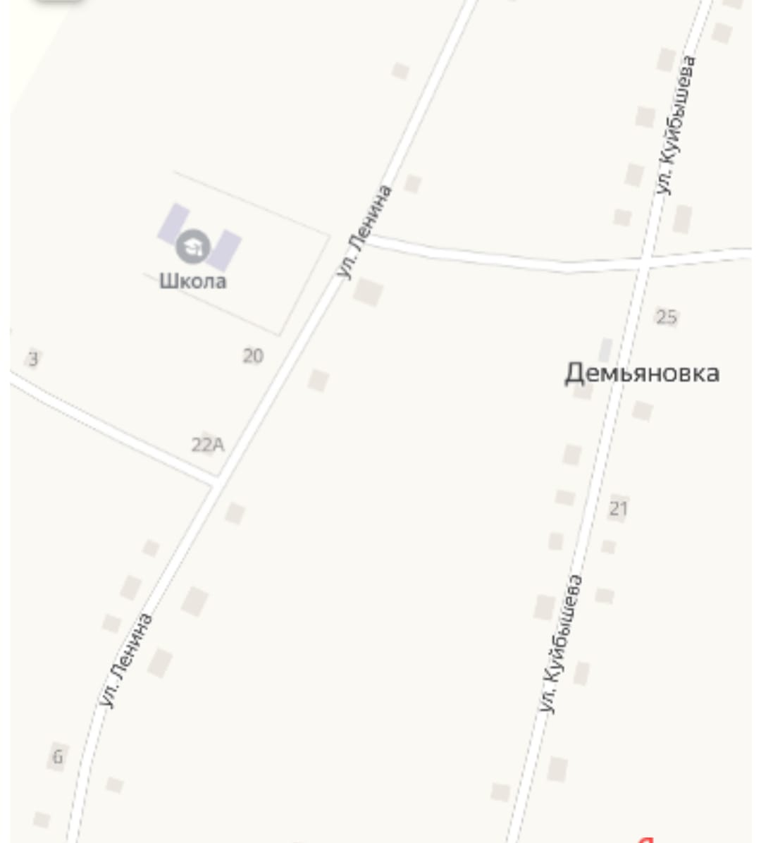 Проезд к зданию МБОУ &amp;quot;Демьяновская ООШ&amp;quot;